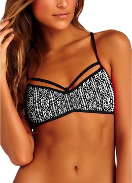 CA by VITAMIN A TRIBAL AURORA CRISSCROSS BRALETTE swim separates