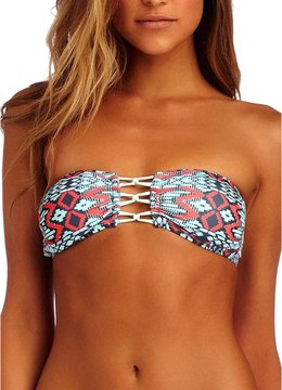 CA by VITAMIN A WANDERLUST KARLIE BEADED BANDEAU TOP swim separates