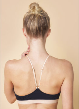 CALI DREAMING SCULPTOR HIGH NECK TOP swim separates
