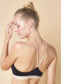 CALI DREAMING SCULPTOR HIGH NECK TOP swim separates