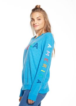 CHASER AMERICA LONG SLEEVE SWEATSHIRT clothing tops