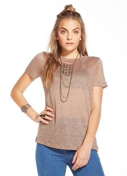 CHASER RAW EDGE CREW NECK TEE