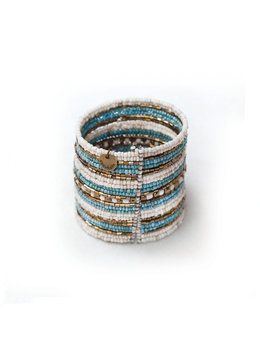 COCOBELLE WIDE BEADED CUFF accessories jewelry