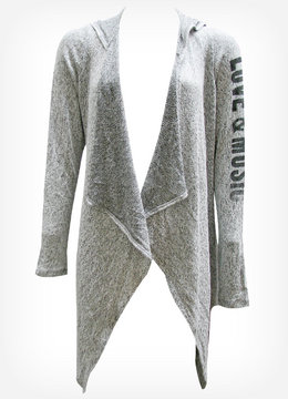 BEACH SPECIALS LOVE MUSIC SALT N PEPPER HOOD WRAP