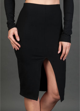 DONNA MIZANI FRONT SLIT SKIRT