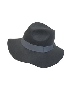 DOWNTOWN STYLE FELT RIBBON FLOPPY HAT accessories hats
