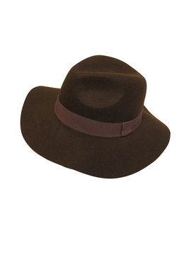 DOWNTOWN STYLE FELT RIBBON FLOPPY HAT accessories hats