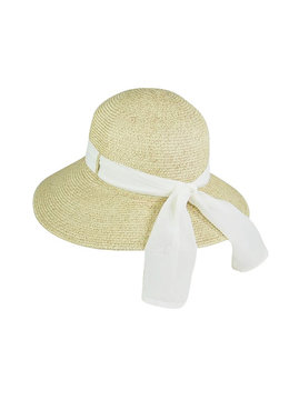 DOWNTOWN STYLE LAMPSHADE W/ RIBBON SUNHAT accessories hats