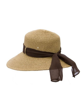 DOWNTOWN STYLE LAMPSHADE W/ RIBBON SUNHAT accessories hats