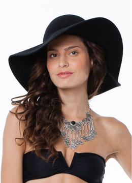 DOWNTOWN STYLE WOOL FLOPPY HAT