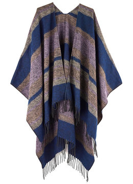ECHO DESIGN MEADOW STRIPE RUANA clothing sweaters/jackets