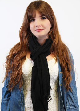 ECHO DESIGN TEXTURED LATTICE CIRCLES WRAP accessories scarves
