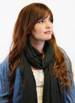 ECHO DESIGN TEXTURED LATTICE CIRCLES WRAP accessories scarves
