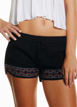 ELAN BOHO PRINT HEM SHORT