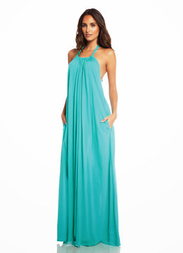 ELAN FLOWY HALTER MAXI