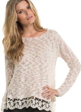 ELAN LACE SLUB SWEATER