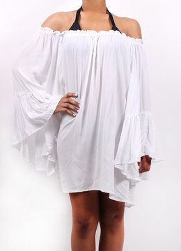 ELAN OFF SHLDR FLOWY SLV TOP