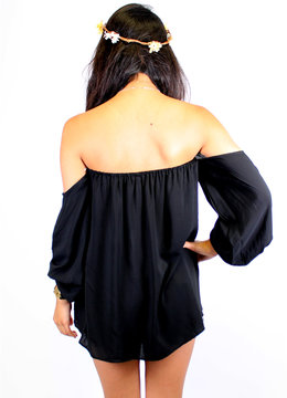 ELAN OFF SHOULDER FLOWY TOP clothing tops