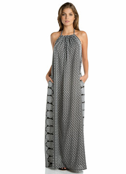 ELAN PRINTED HALTER MAXI