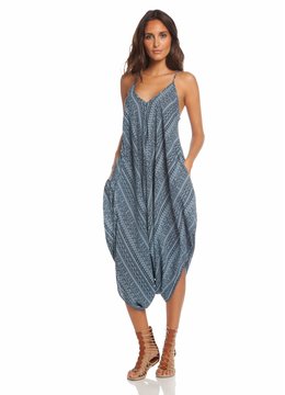 ELAN PRINTED JUMPSUIT WITH POCKETS