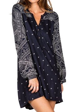 ELEMENT FALL LEAVES L/S DRESS