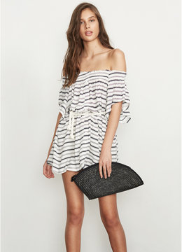 FAITHFULL DEIA OFF SHOULDER MINI DRESS