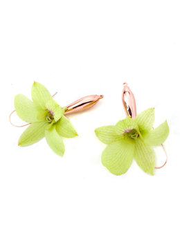 FLEURINGS CLASSIC POLISHED ROSE GOLD EARRINGS