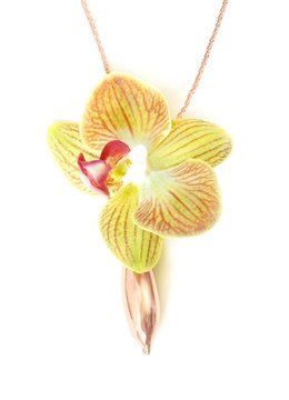 FLEURINGS SMALL VASE ROSE GOLD POLISHED NECKLACE accessories jewelry