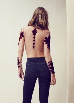 FOR LOVE & LEMONS VIENNA CROP TOP clothing tops