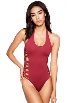 FRANKIE'S BIKINIS CAMILLA SOLID ONE PIECE