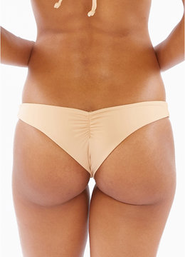 FRANKIES KALANI SOLID SKIMPY RUCHED BOTTOM swim separates
