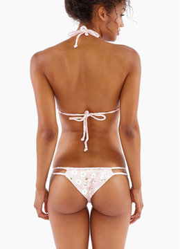 FRANKIES OCEANSIDE PRINT BRAID HALTER swim separates