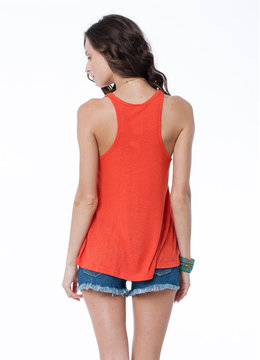 FREE PEOPLE RAYON SLUB TANK LONG BEACH clothing tops