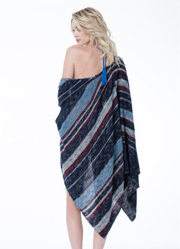 FREE PEOPLE THE BIG TRAIL PONCHO CARDI clothing sweaters/jackets