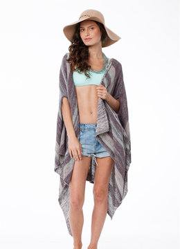 FREE PEOPLE THE BIG TRAIL PONCHO CARDI clothing sweaters/jackets