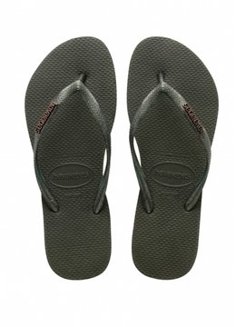 HAVAIANAS SLIM LOGO METALLIC accessories footwear
