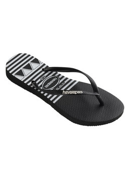 HAVAIANAS SLIM LOGO STRIPES clothing footwear