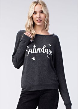 HONEY PUNCH SATURDAZE COZY PULLOVER