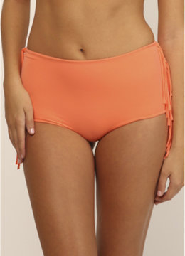 INDAH NATASHA SOLID MEDIUM COVERAGE FRINGE BOTTOM