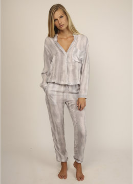 INDAH PINNACL PRINTED UTILITY JUMPSUIT clothing rompers/jumpsuits