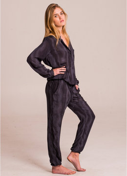 INDAH PINNACL PRINTED UTILITY JUMPSUIT clothing rompers/jumpsuits
