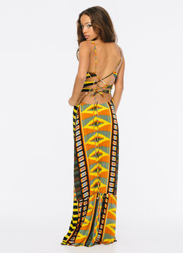 INDAH ZERA KING SEAMLESS HIPPIE MAXI clothing dresses