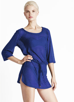 JORDAN TAYLOR 3/4 SLEEVE DROP WAIST TUNIC