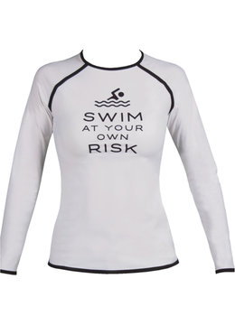 KARLA COLLETTO SWIM AT YOUR OWN RISK RASHGUARD