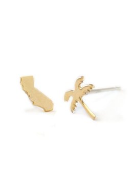 KRIS NATIONS CALIFORNIA PALM TREE STUD COMBO accessories jewelry