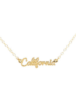 KRIS NATIONS CALIFORNIA SCRIPT NECKLACE accessories jewelry