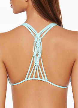 L SPACE KNOTTY TIE FRONT TOP swim separates