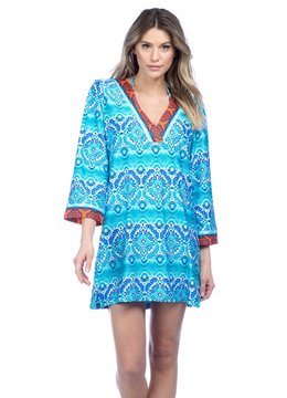 LA BLANCA ALL IN THE MIX V NECK TUNIC
