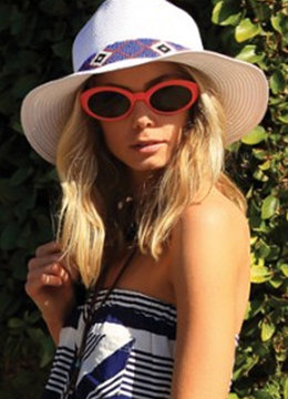 LUCY LOVE BEADED OUTLAW HAT accessories hats
