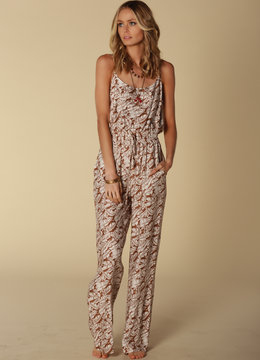 LUCY LOVE PALM LEAVES RILEY JUMPSUIT